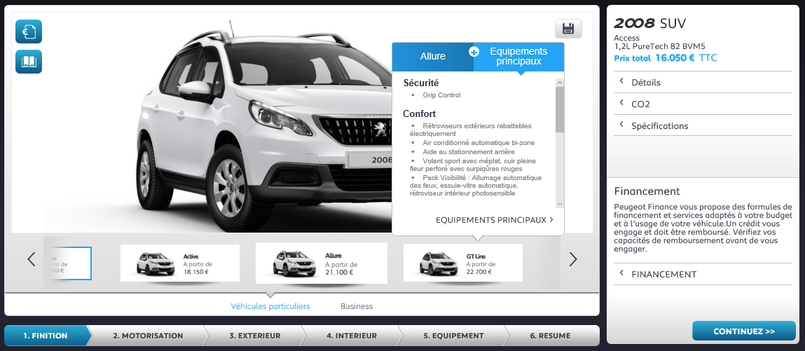 Configurateur Peugeot 2008