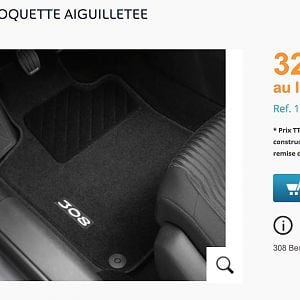 Tapis Peugeot 308